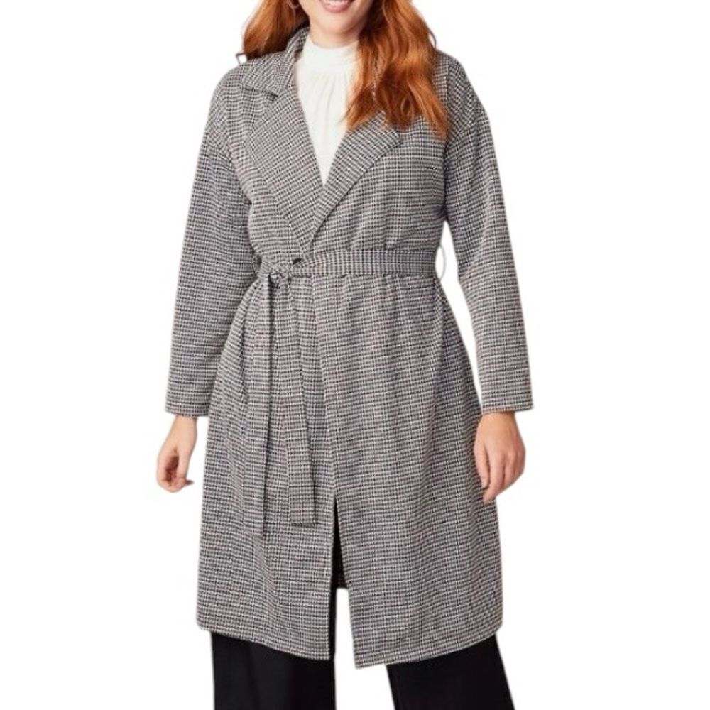 Good Hart Matilda Jane Black White Check Houndstooth Jacket - L